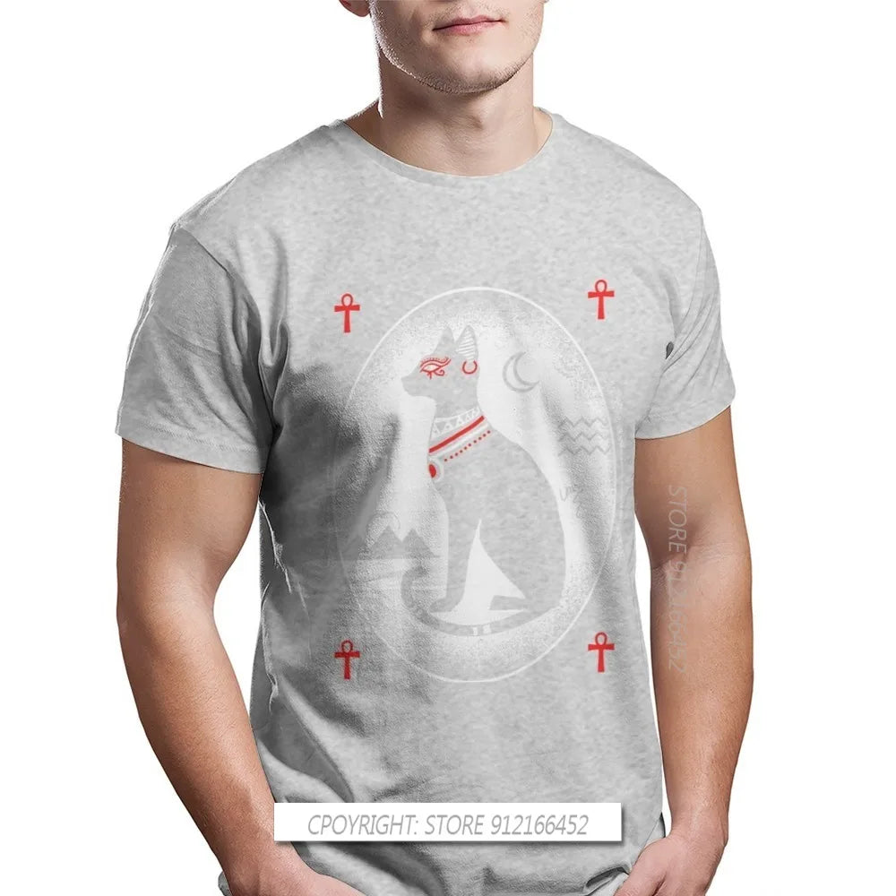 Ancient Egypt Gods T-Shirt – 100% Cotton Men's Top Featuring Atum, Horus, Osiris & Bastet - Image 17