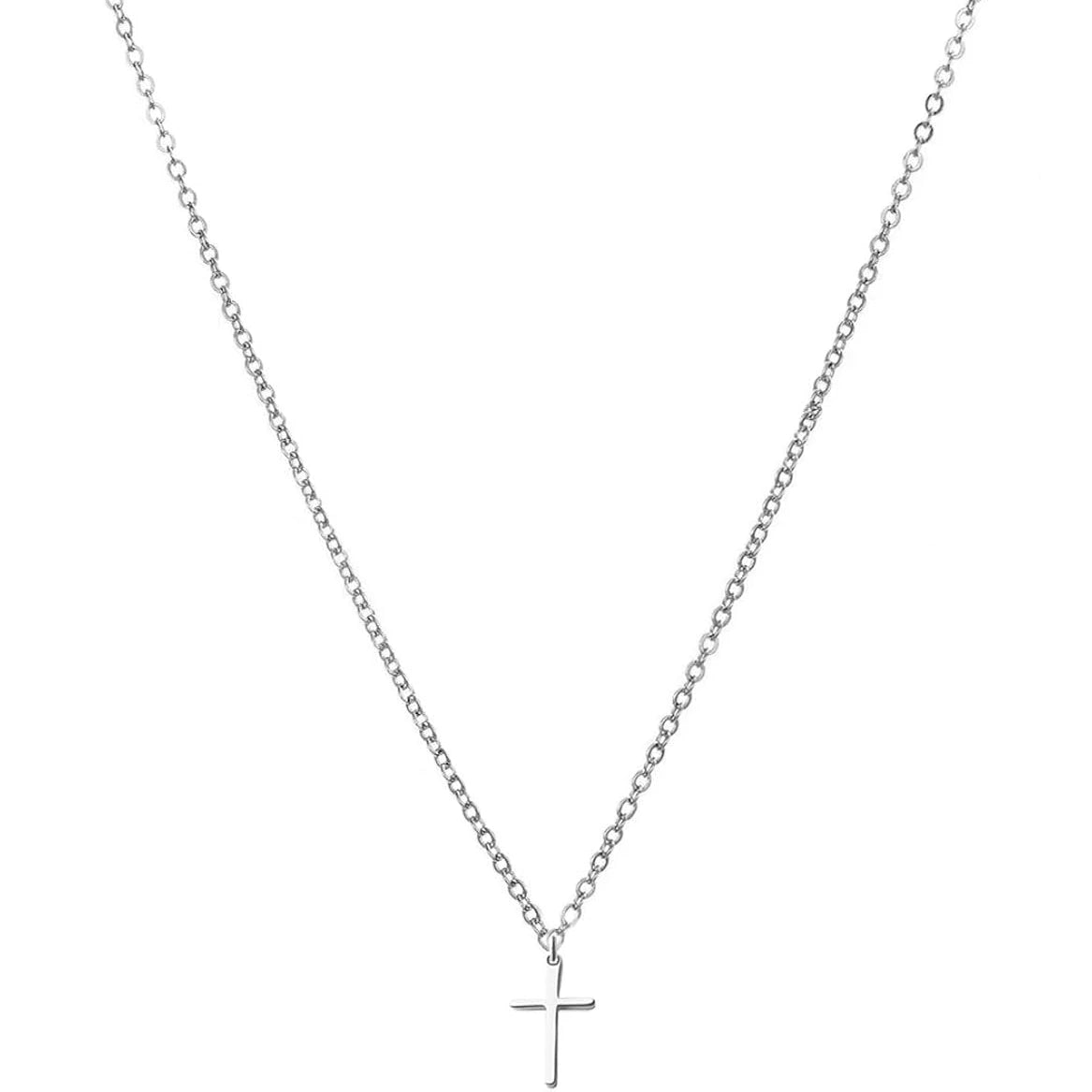 Luxury Stainless Steel Crystal Cross Pendant Necklace – Elegant Christian Jewelry for Women - Image 7