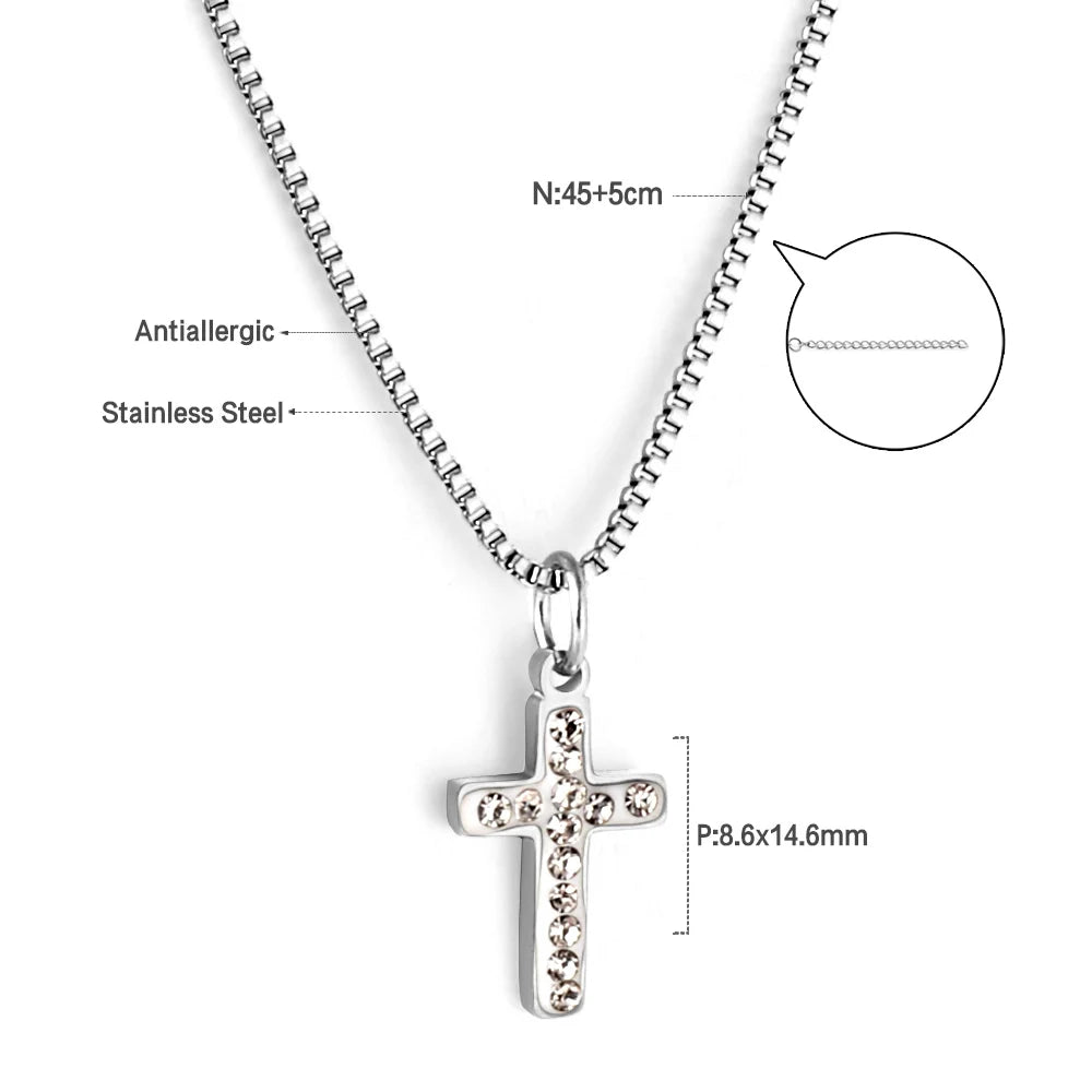 ASONSTEEL Stainless Steel Cross Pendant Necklace – Minimalist Unisex Jewelry for Men & Women - Image 17
