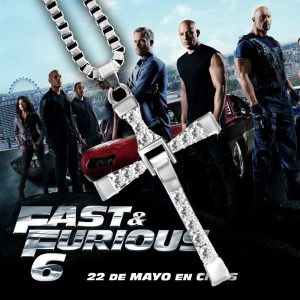Dominic Toretto "Crystal Jesus Cross" Necklace – Inspired by The Fast and the Furious