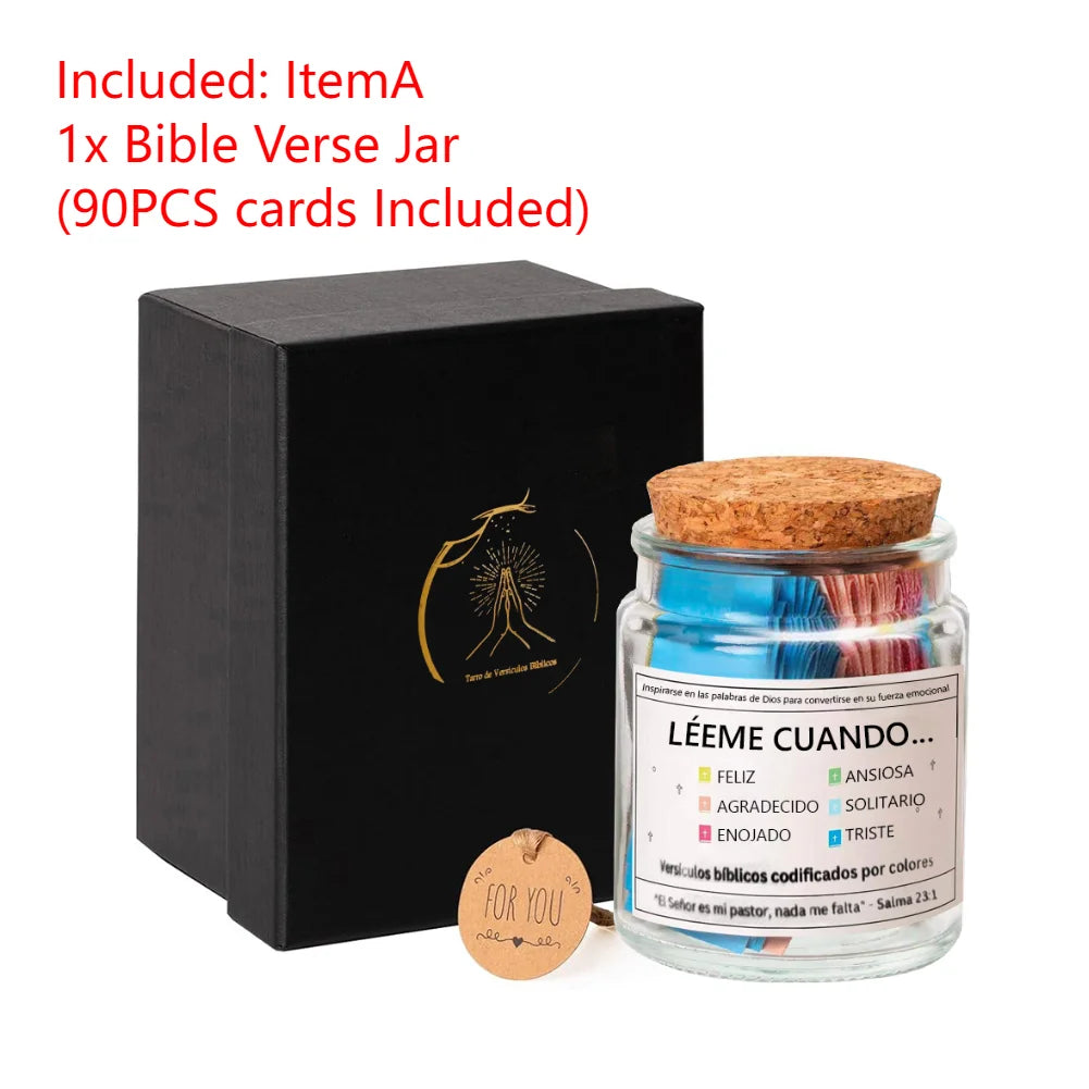 Bible Verse Jar – Spanish & English Scripture Jar for Prayer, Hope & Christian Gifts - Image 9