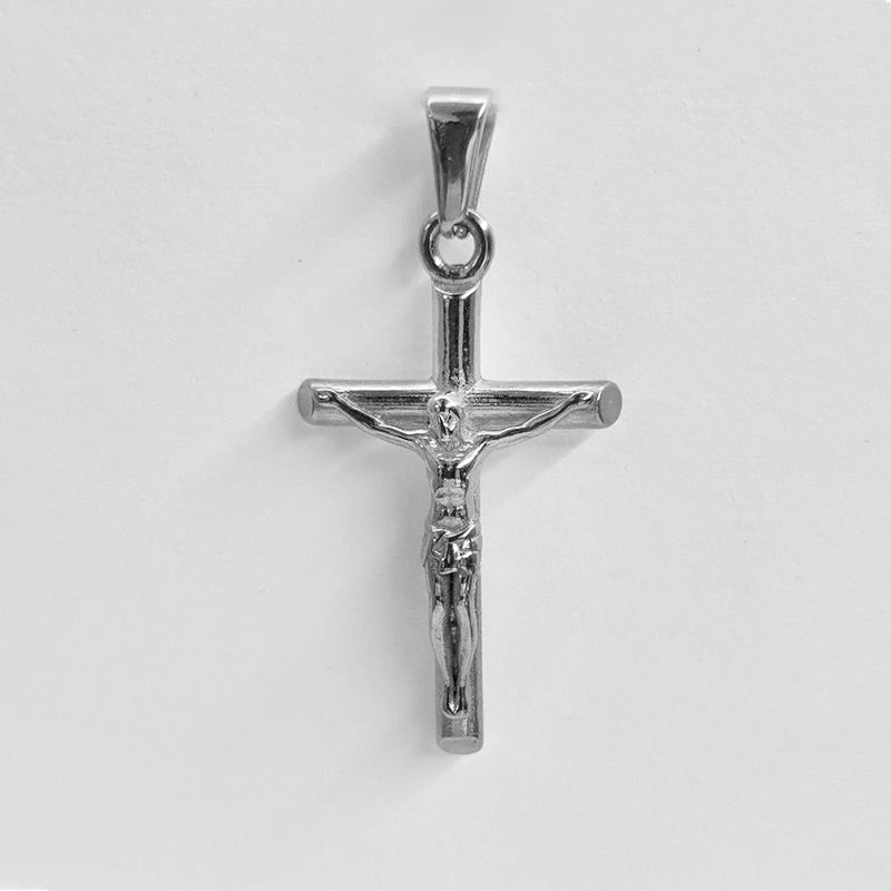 Jesus Cross 18K Gold Plated Stainless Steel Pendant Necklace – Unisex Religious Waterproof Jewelry - Image 7