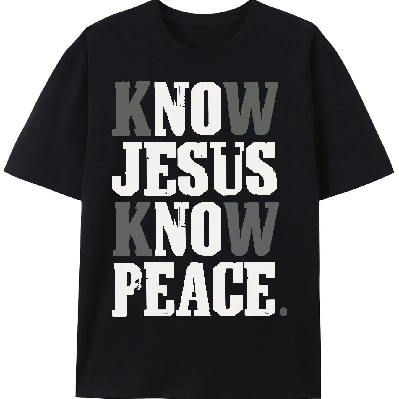 "Know Jesus, Know Peace" T-Shirt – Christian Faith Tee for Men