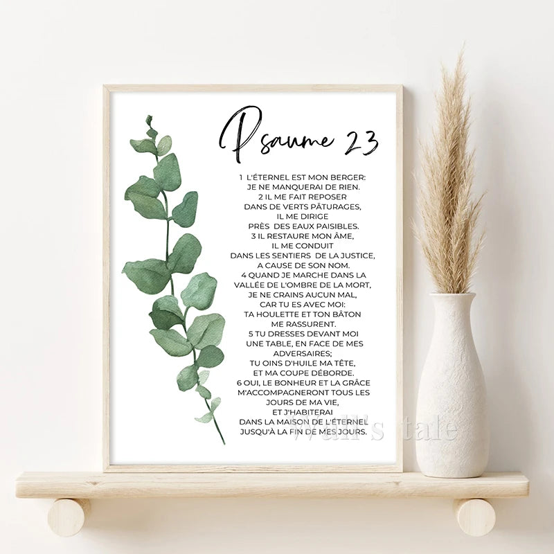 French Bible Verse Print - Image 5