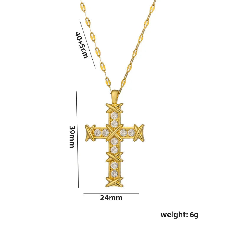 Cross Zircon Necklace - Image 8