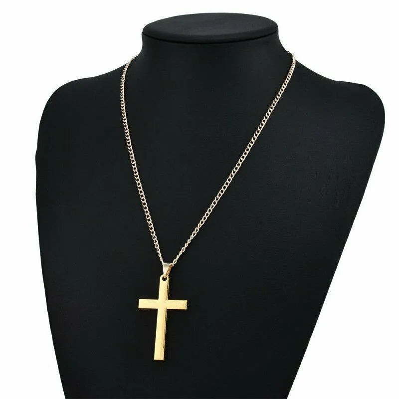 New Christian Virgin Mary & Jesus Cross Pendant Necklace – Simple Unisex Religious Fashion Jewelry - Image 6