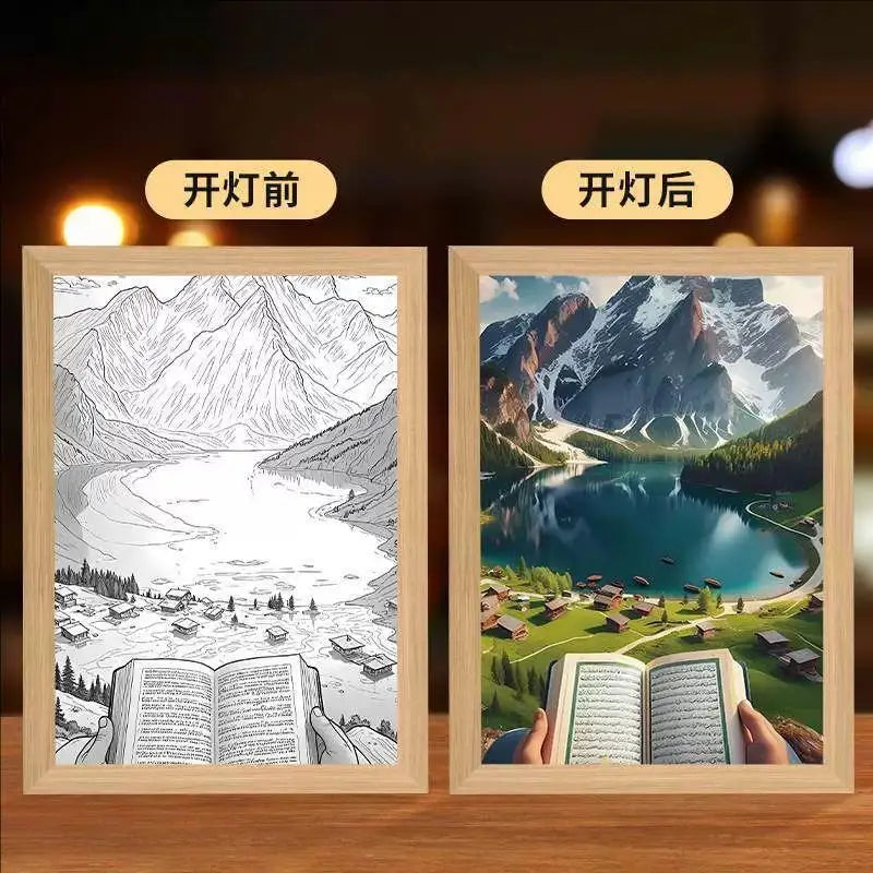 Lumin Works "Jesus – I Am Always With You" 4D LED Wall Art Light - Image 18