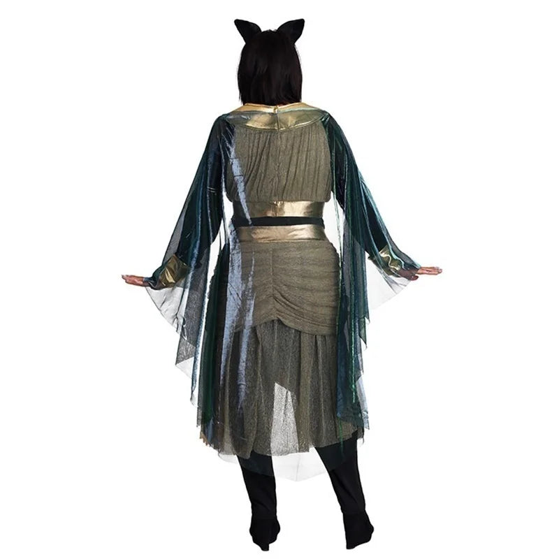 Cat Goddess Bastet Costume – Ancient Egyptian Cosplay Dress for Women - Image 3