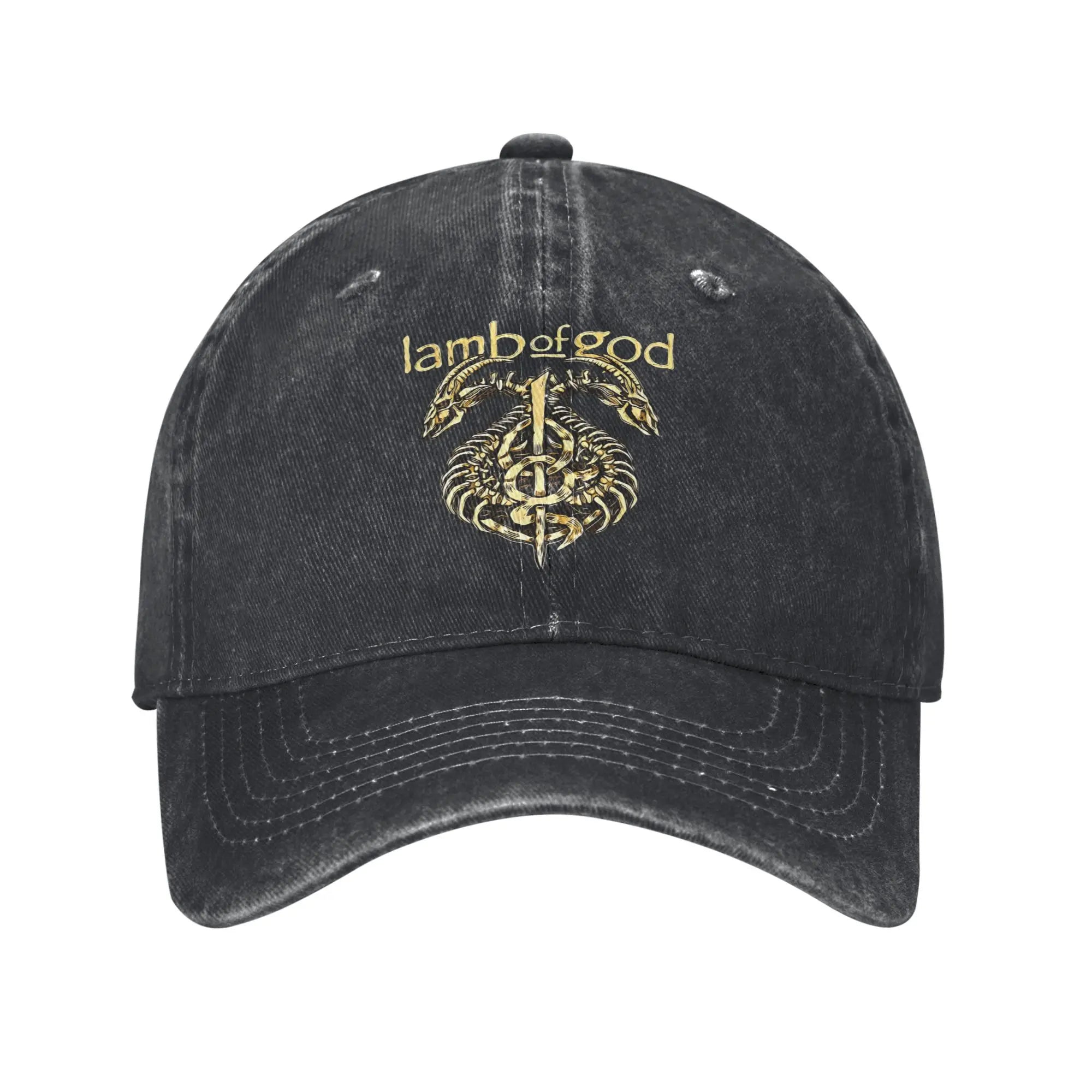 Lamb of God Band Sun Baseball Cap – Street Style Washed Trucker Hat for Men & Women