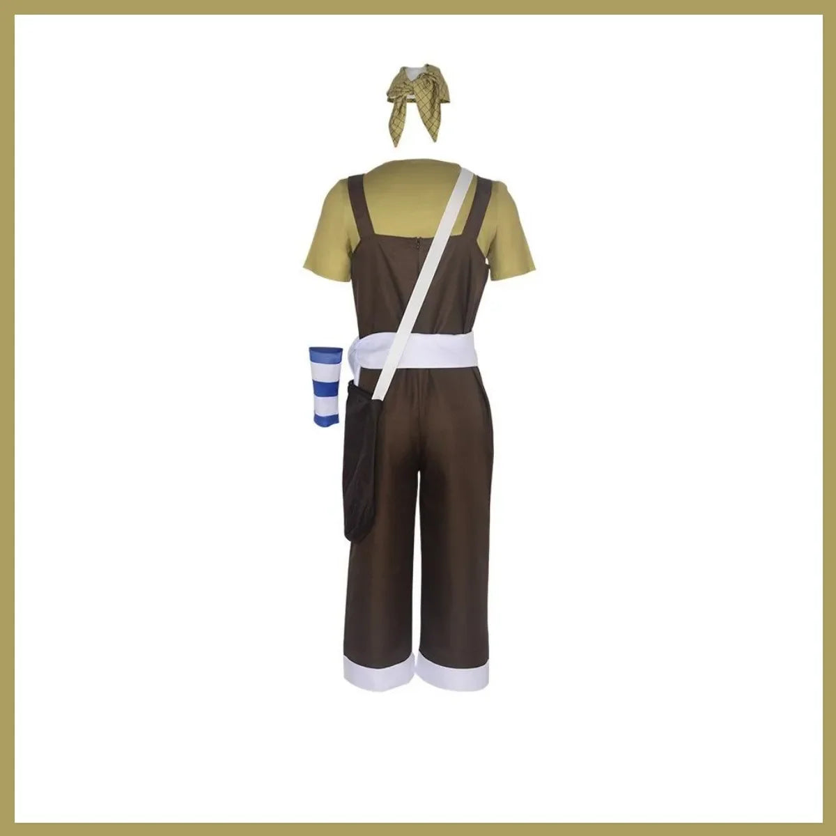 Anime GOD Usopp Cosplay Costume – Full Set Romper, Wig & Accessories for Men - Image 4