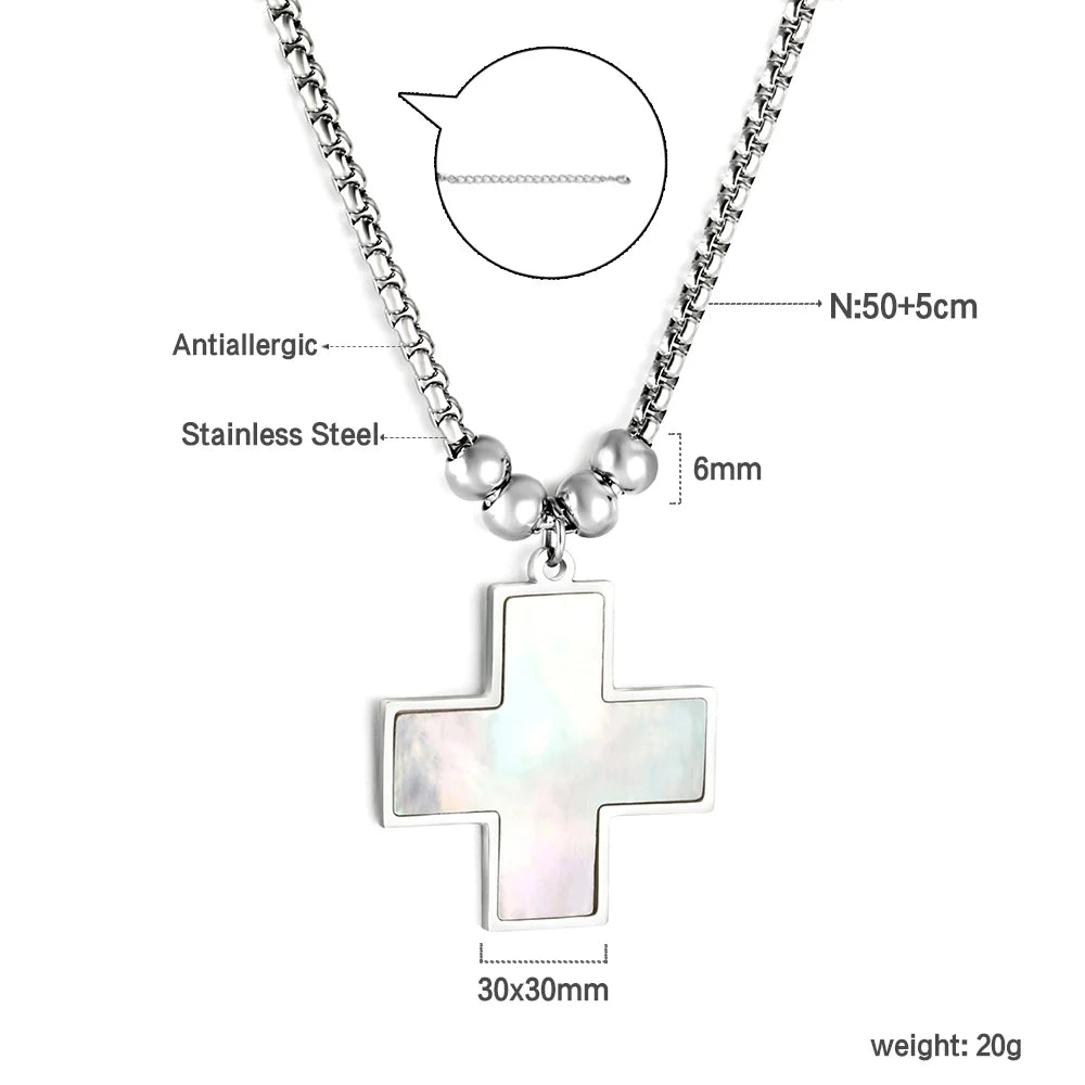 ASONSTEEL Stainless Steel Cross Pendant Necklace – Minimalist Unisex Jewelry for Men & Women - Image 15