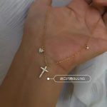 Fashion 925 Sterling Silver Cross Necklace – Shiny Zircon Jesus Pendant Religious Faith Jewelry