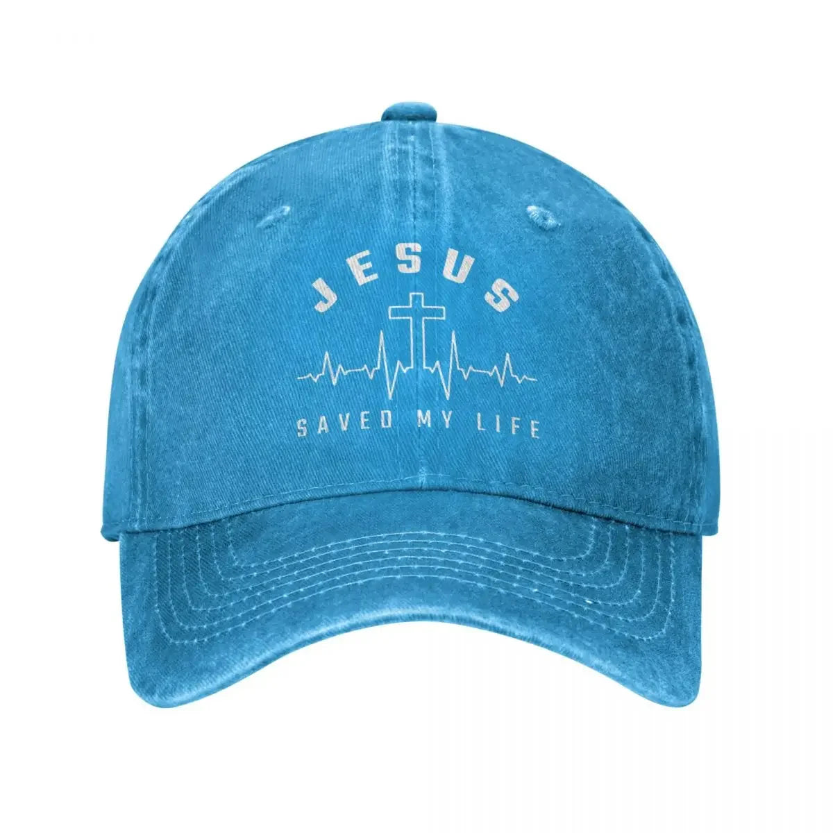 Jesus Christ Christianity "Jesus Saved My Life" Baseball Cap - Image 12