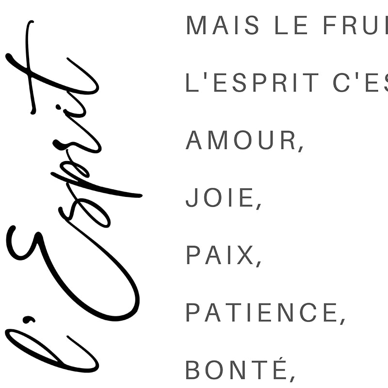 French Bible Verse Print - Image 2