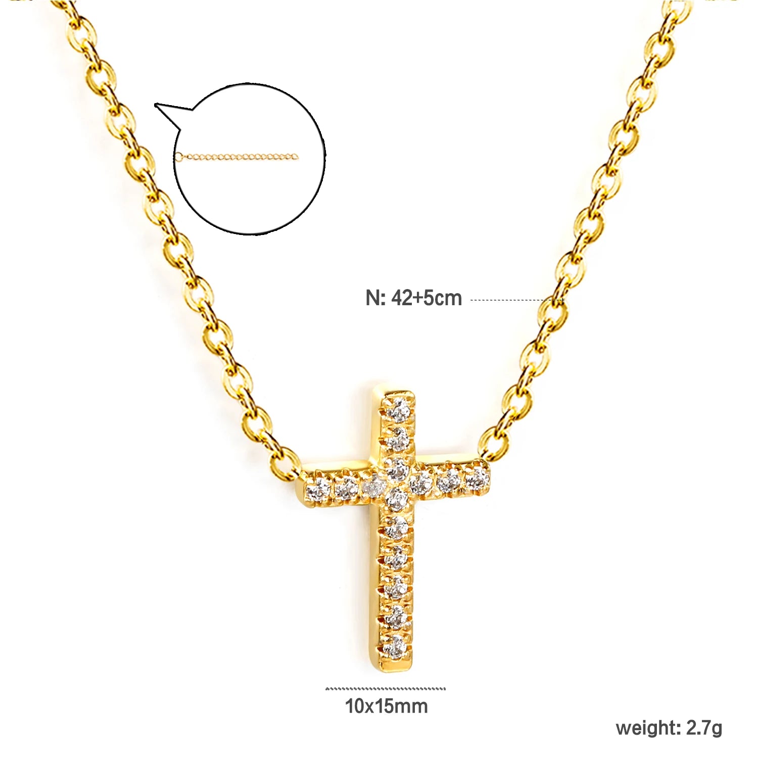 ASONSTEEL Stainless Steel Cross Pendant Necklace – Minimalist Unisex Jewelry for Men & Women - Image 10