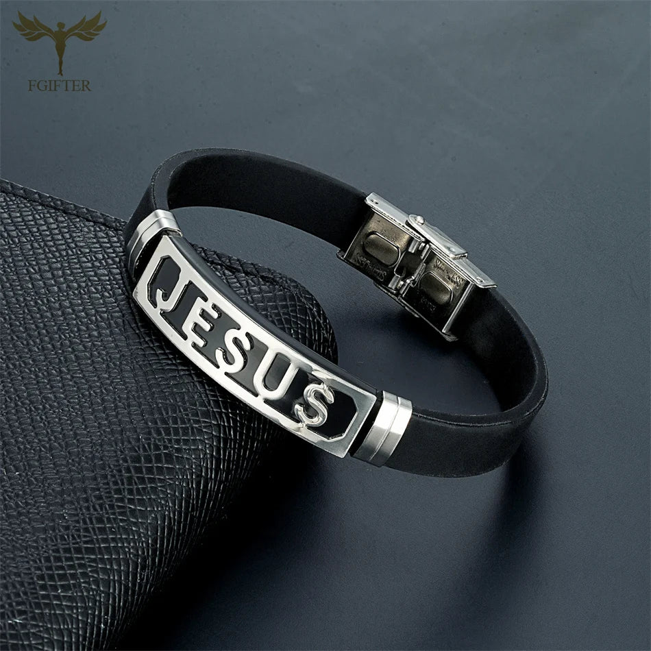 10x Heart JESUS Silicone Bracelets – Christian Catholic Orthodox Faith Wristbands - Image 6