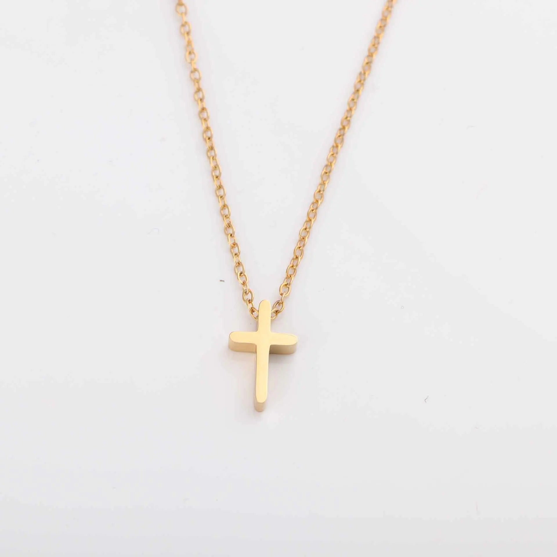 Mirror Polished Stainless Steel Mini Cross Necklace – Christian Jewelry Gift for Women & Girls - Image 7